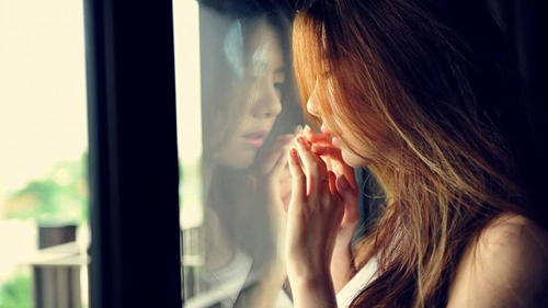 跟女儿自拍发朋友圈说说